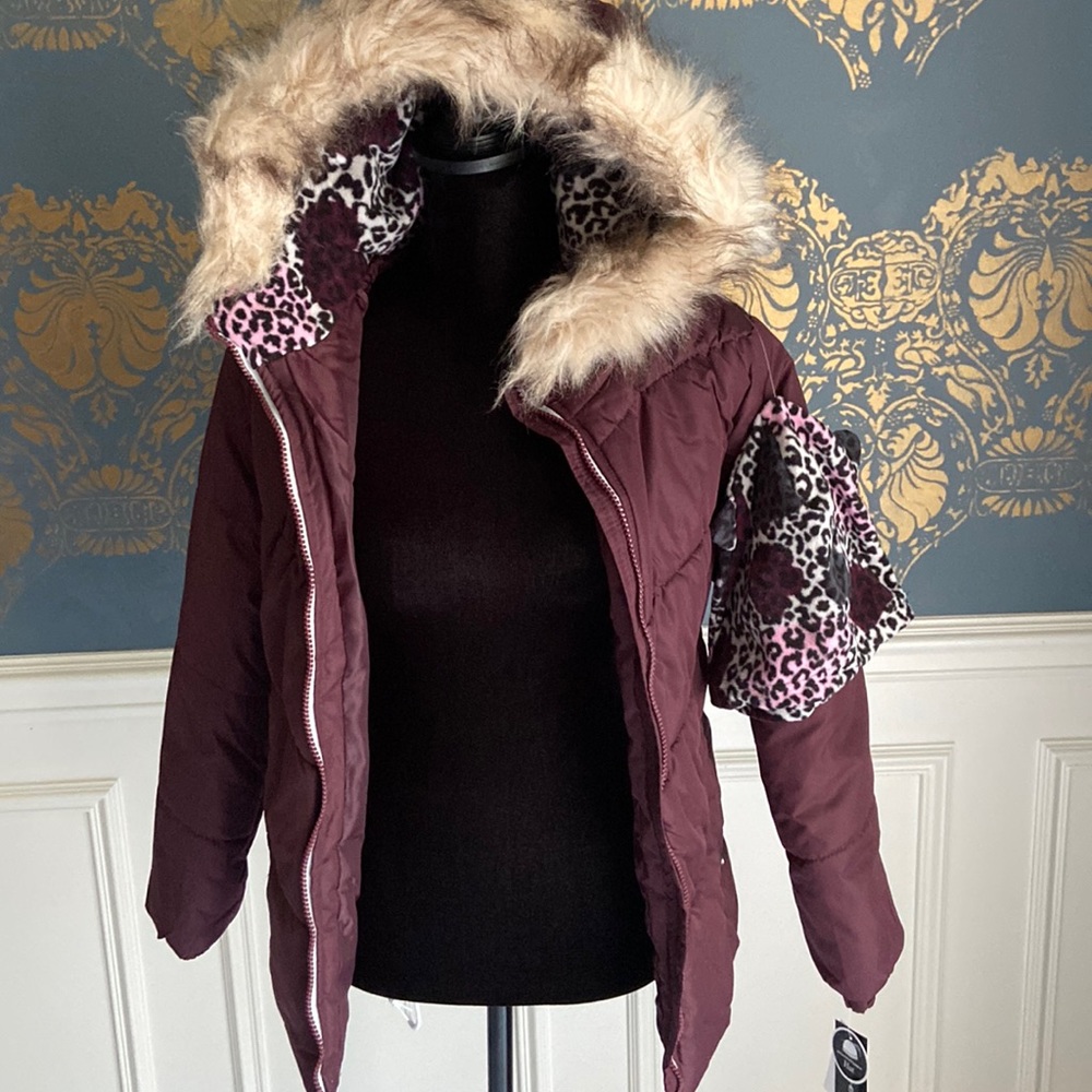 Weather tamer girls coat with hat Sz 14/16 XL